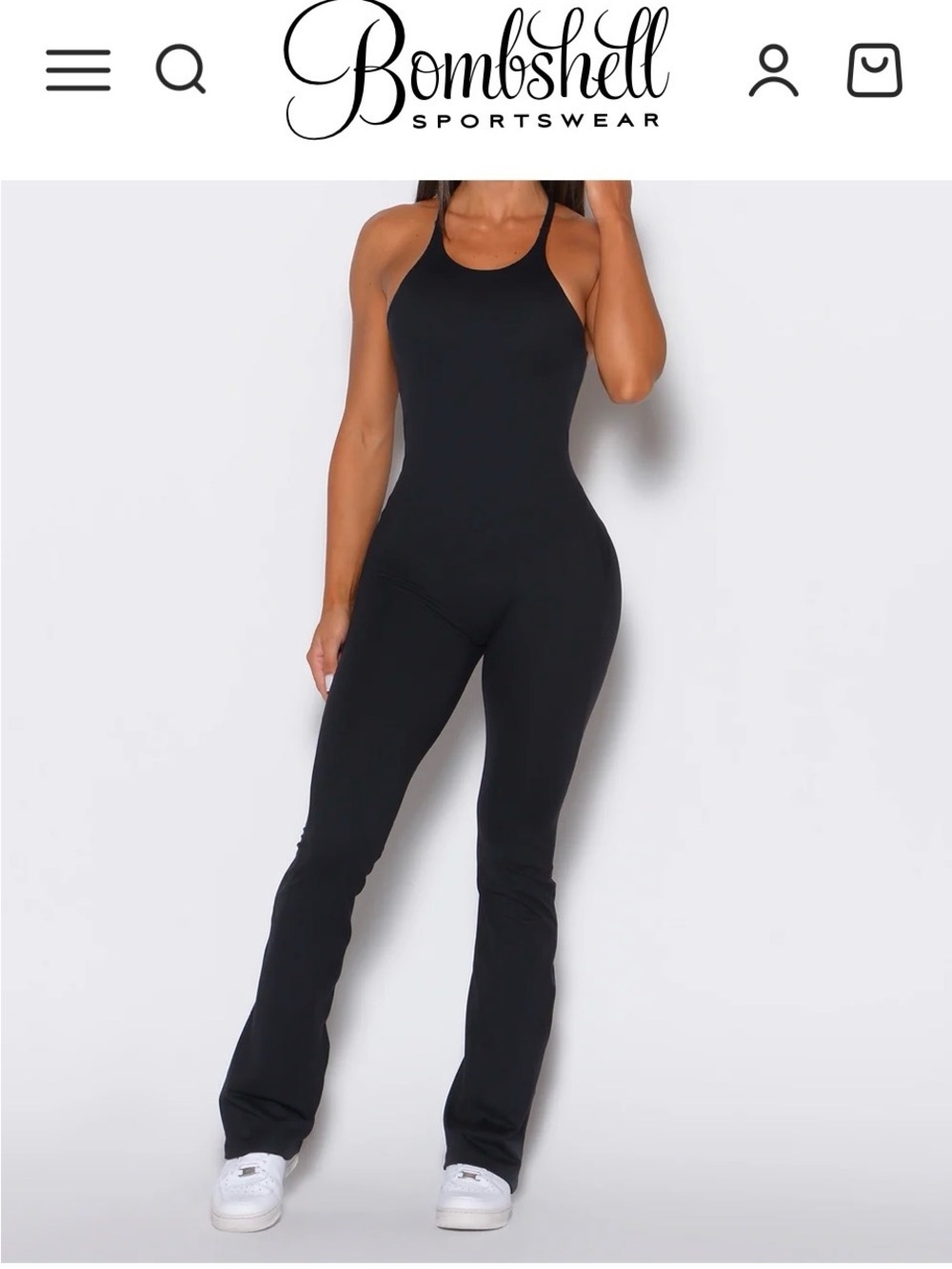 Bombshell Sportswear Black Bodysuit
